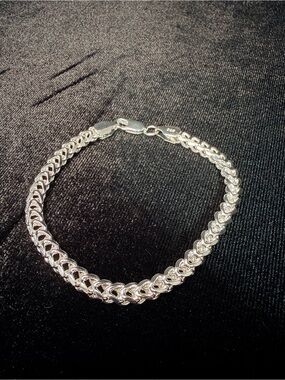 Franco Italy 925 Stamped Silver premium finish 8in 5MM bracelet 13.6g MUST HAVE!